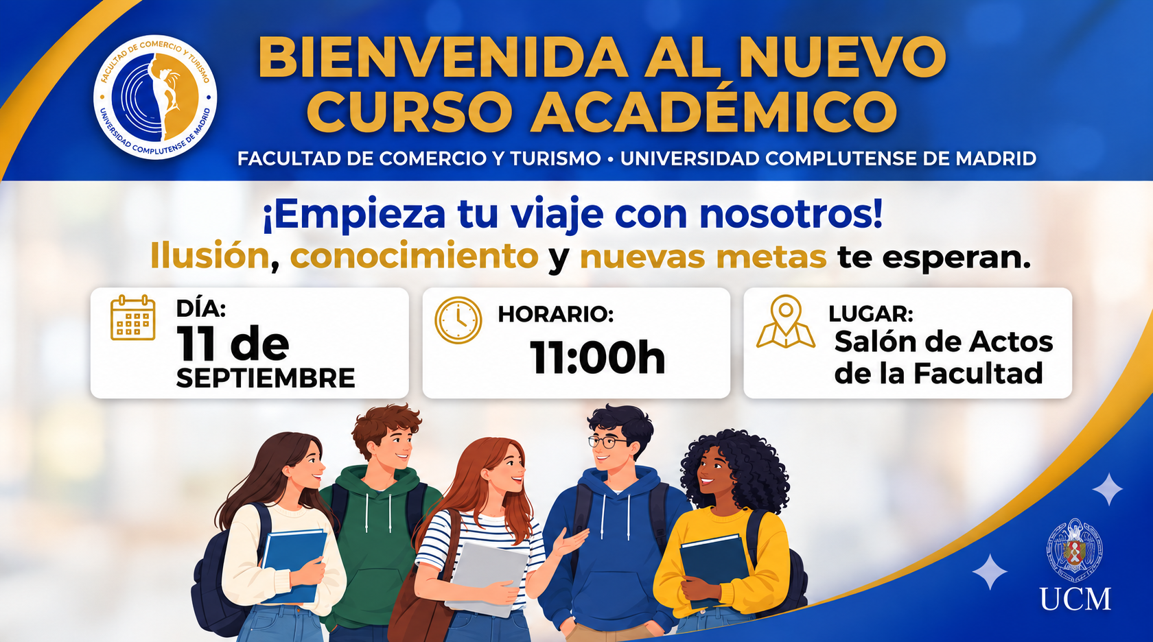 Bienvenida al Nuevo Curso Académico en la Facultad de Comercio y Turismo